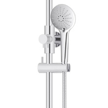 Round Gooseneck 300mm Twin Shower with 3 function Hand Shower